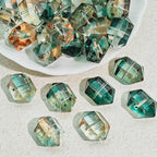 Gradient Faceted Hexagonal Prisms Glass Beads 20mm 25pcs 4