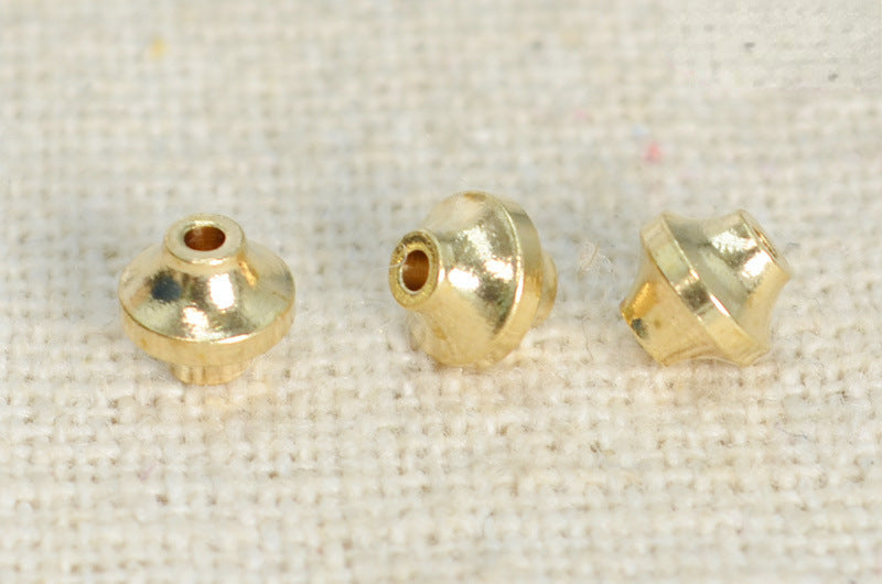Brass UFO Spacer Beads 4mm Smooth 100pcs 6