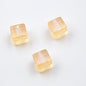 Glitter Square Acrylic Beads 12mm Transparent Pastel 20pcs 3