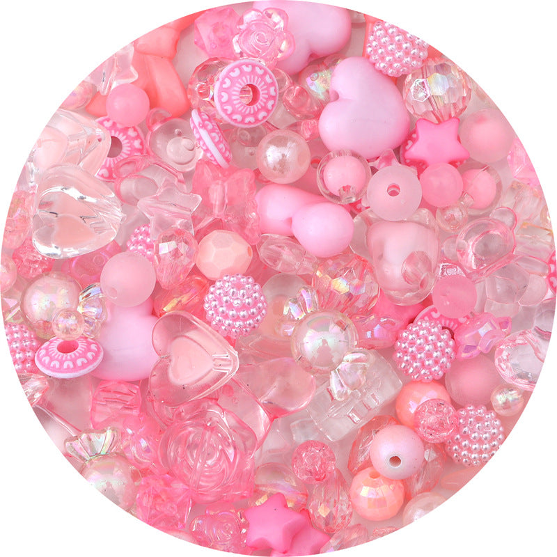 Mixed Style Acrylic Beads Colorful Hearts Bows Gems Assorted 8
