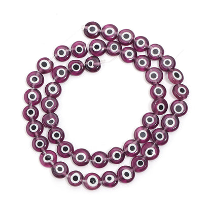 Flat Millefiori Evil Eye Lampwork Seed Glass Beads 4mm 90pcs 8