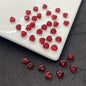 Czech Glass Beads Small Heart 6mm Peach Color 100pcs 13