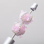 Embellished Bubblegum Beads 16mm Butterfly Embedded Rhinestone 10pcs 10