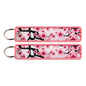 Double Sided Ukiyo Fabric Lanyard Keychain Japanese Motif 2pcs 29