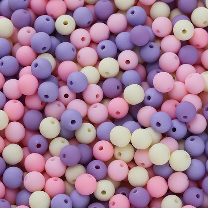 Rubberized Round Acrylic Beads 15mm Mixed Colors 20pcs 18