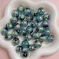 Painted Star Moon Acrylic Beads 16mm Black White Hand Drawn 5pcs 6