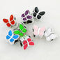 Butterfly Enamel CCB Plastic Acrylic Beads 11mm 50pcs 13