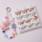 Letter Printed Star Acrylic Beads 26mm Mixed Colors 10pcs