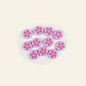 Silicone Focal Beads Petal Cookies Floral Cut Out Design 20pcs 13