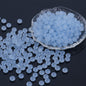 Glass Rondelle Spacer Beads 8mm Semi Transparent Imitation Jade 100pcs 14