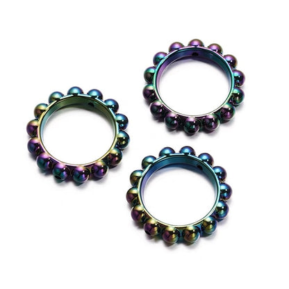 UV Scratch Resistant Balsam Pear Ring Bead Frame Acrylic 10pcs 7