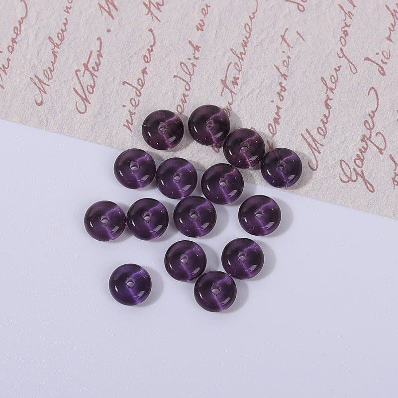 Glass Round Spacer Beads 6mm 8mm Imitation Jade Color 100pcs 22