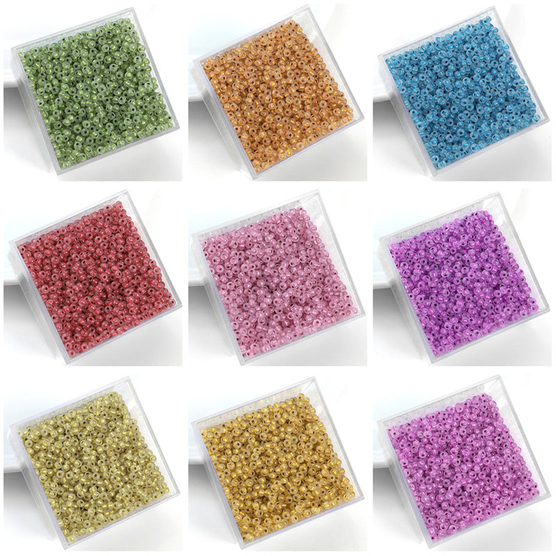 Silver-plated Vintage Seed Glass Beads 3mm Timeless Shimmer 600pcs