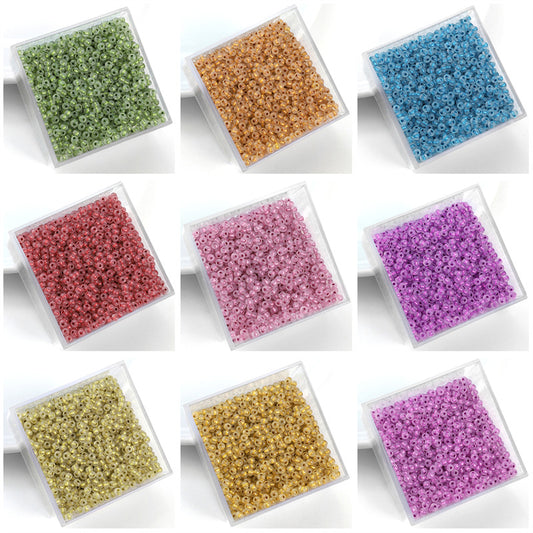 Silver-plated Vintage Seed Glass Beads 3mm Timeless Shimmer 600pcs