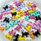 Cat Shaped Metal Beads 12mm Glossy Colorful Painted Alloy 20pcs 6
