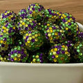 Rhinestone Bubblegum Beads 10-22mm Purple Green Yellow Tone 5pcs