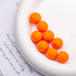 Rubberized Round Acrylic Beads 16mm Solid Color 20pcs 12