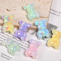 UV Finish Bear Acrylic Beads 23x33mm Pastel Cartoon 30pcs 4