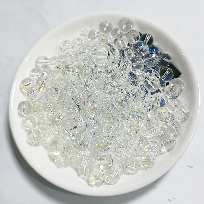 Czech Glass Beads Round 8mm Glossy Translucent Mix 100pcs 20