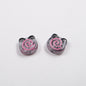 Clear Bear Biscuit Acrylic Beads 12mm Translucent Swirl 50pcs 5
