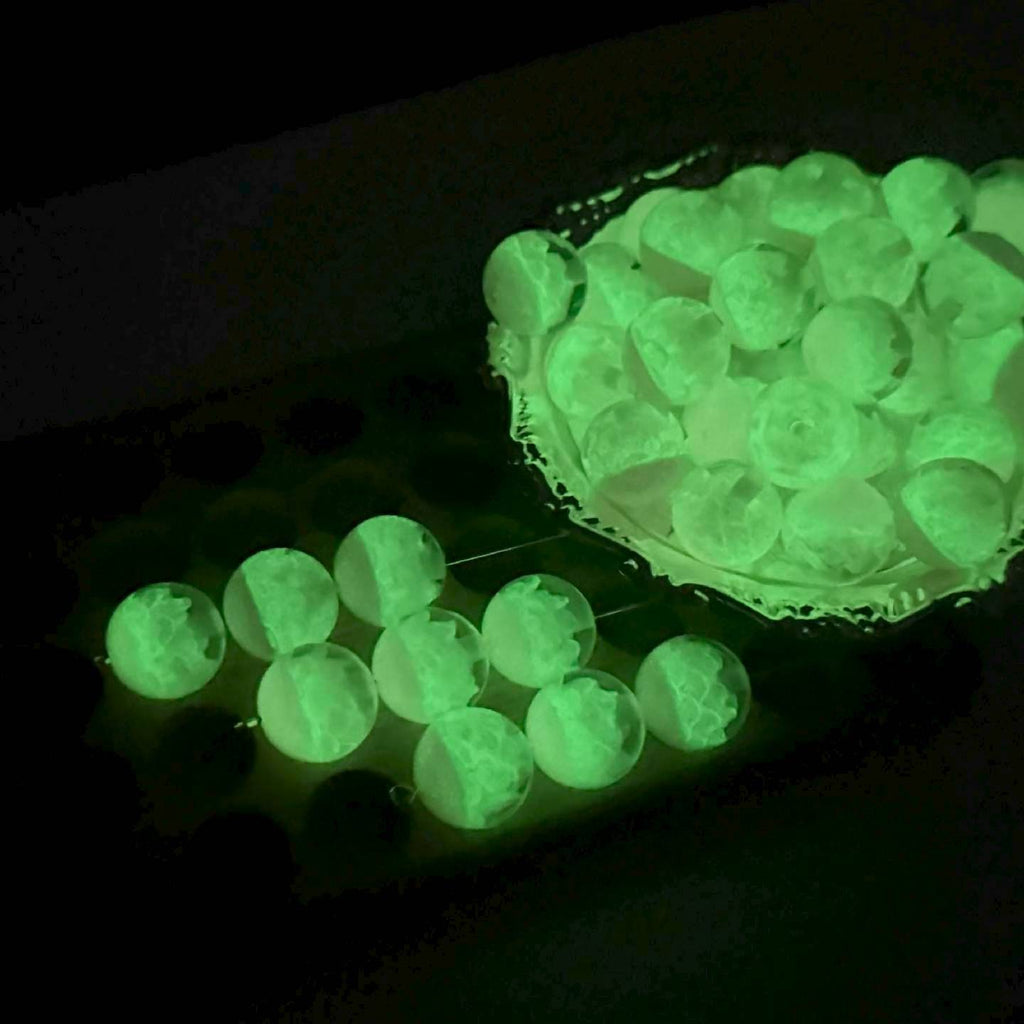 Luminous Lotus Resin Beads 16mm Round Clear Mixed Colors 20pcs 3