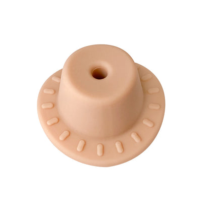 Silicone Focal Beads Hats Raised Dash Brim Detail 20pcs 10