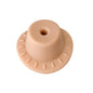 Silicone Focal Beads Hats Raised Dash Brim Detail 20pcs 10