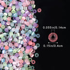 Seed Glass Beads 4mm Shimmer Imitation Opal Mixed Colors 400pcs 3