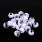 Clear Two-color Pony Beads 9mm Translucent Mixed Colors 200pcs 17