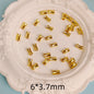 Tube Metal Beads 6mm 8mm Smooth Bamboo Joint Zinc Alloy 100pcs 9