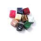 Ink Blooming Square Acrylic Beads 10mm Inclined Hole 100pcs