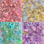 Multicolor Mixed Shape Acrylic Beads Vibrant Pastel Colors