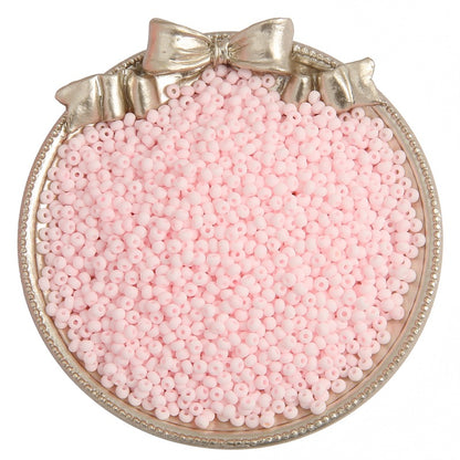 Frosted Seed Glass Beads 4mm Pastel Colors Matte Finish 320pcs 10
