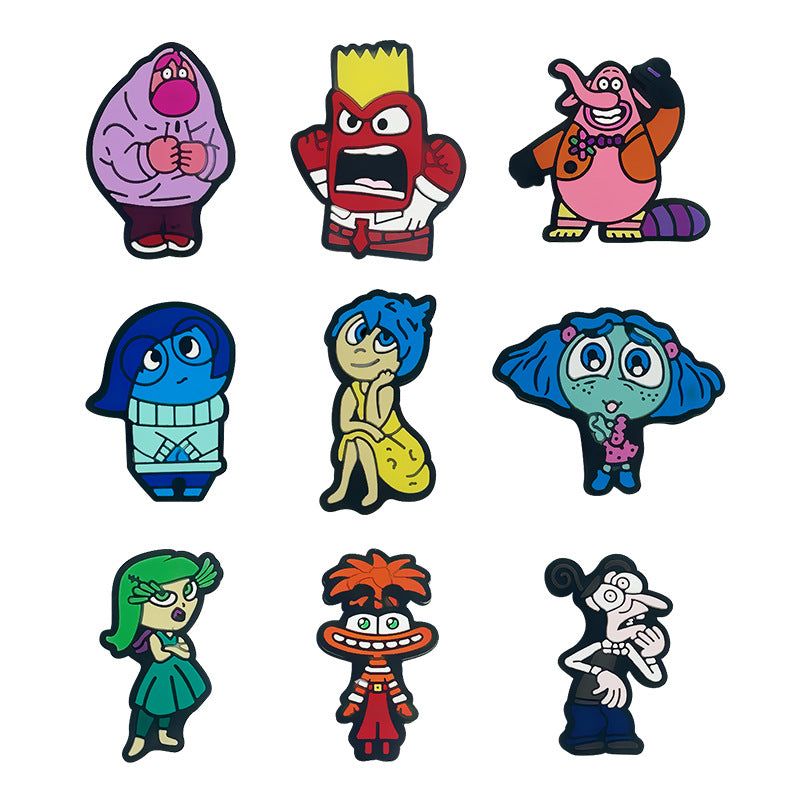 Silicone Focal Beads Inside Out Character Bold Colorful Cartoon