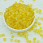 Transparent Frosted Glass Beads 6mm Assorted Colors 50pcs 17