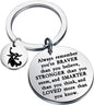 Ghost Dog Keychain Stainless Steel Inspirational Halloween Charm 4