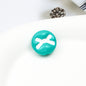 Baking Painted Acrylic Beads 18mm Enamel Candy Letter 50pcs 22