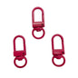Colorful Zinc Alloy Keychain Hooks 33mm Baking Painted 50pcs 20