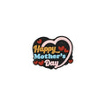Silicone Focal Beads Mother Father'S Day Retro Style Colorful Phrases 20pcs 6