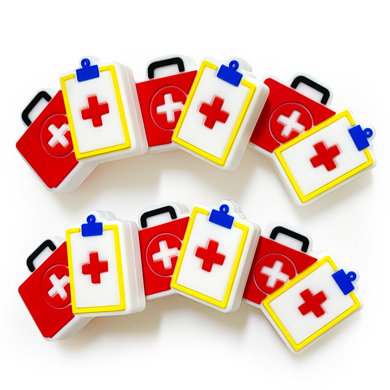 Silicone Focal Beads First Aid Kit Clipboards and Medical Cases 20pcs