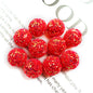 Glitter Bubblegum Beads 16mm Colorful Iridescent Sparkle 1pc 17
