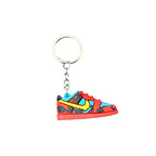 3D Sneaker PVC Shoe Keychain Colorful Miniature Design 6pcs 5