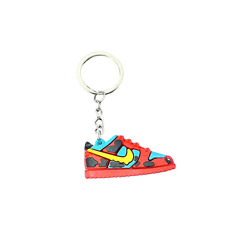 3D Sneaker PVC Shoe Keychain Colorful Miniature Design 6pcs 5