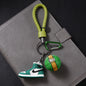 Silicone Basketball Sneaker Keychain with Mini Basketball Charm 8