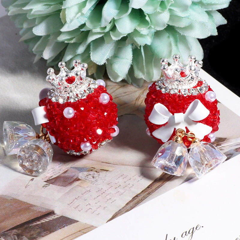 Embellished Bubblegum Beads 24mm Sugar Bow Decorative 5pcs 12