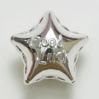 UV Plating Balloon Shaped Star Acrylic Beads 25mm Metal Colored 50pcs 6