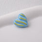 Wavy Stripe Heart Acrylic Beads 19mm Colorful Mixed 20pcs 13