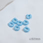 Acrylic Wavy Spacer Beads 9mm Mini Glossy Finish 100pcs 18