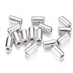 Smooth Tube Acrylic Beads 6mm Chic Gold Rose Silver 200pcs 3