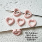 Heart Circle Floral Metal Beads Painted Solid Color Bulk 20pcs 23